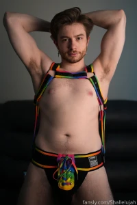 Happy pride everyone i m feeling sexy in this rainbow harness and i part 8