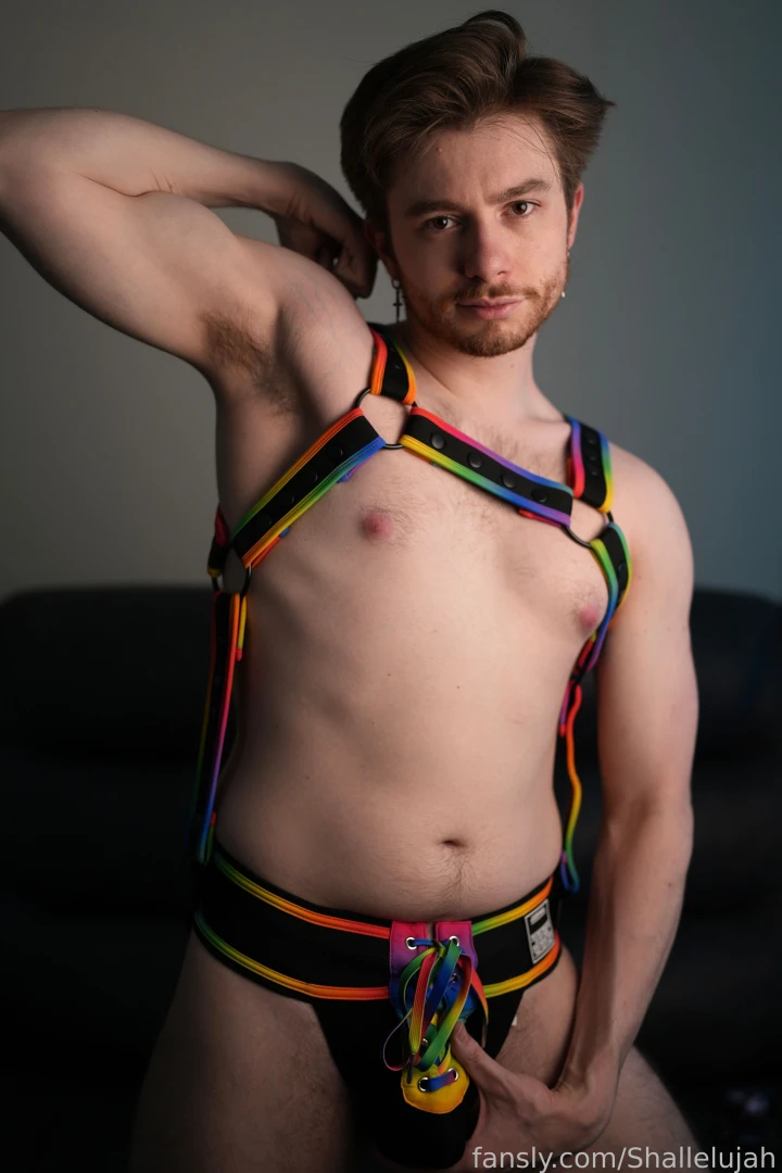 Happy pride everyone i m feeling sexy in this rainbow harness and i part 20 