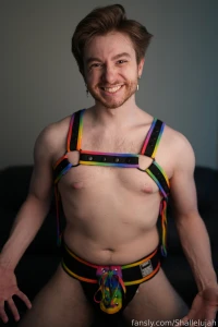 Happy pride everyone i m feeling sexy in this rainbow harness and i part 19