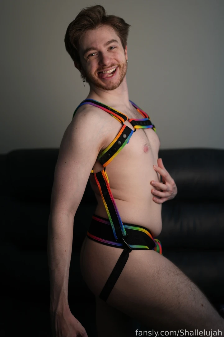 Happy pride everyone i m feeling sexy in this rainbow harness and i part 42 