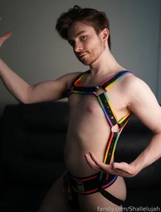 Happy pride everyone i m feeling sexy in this rainbow harness and i part 29