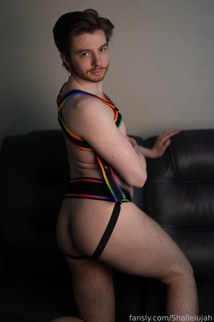 Happy pride everyone i m feeling sexy in this rainbow harness and i part 5 