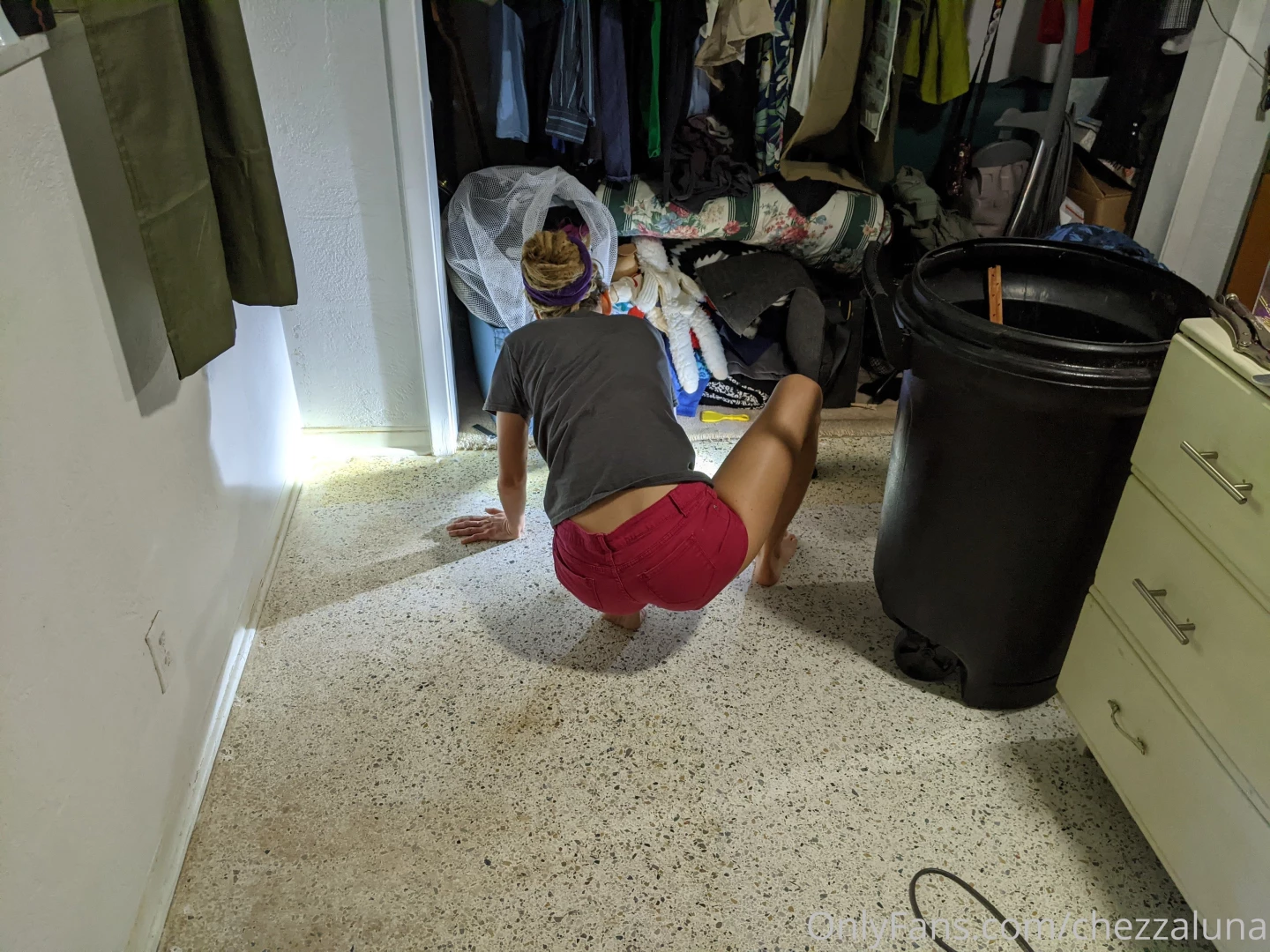 Day two of removing the old carpet terrazzo for the win wish me luck 