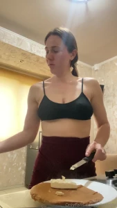 Good morning i am cooking some tasty healthy food but you still sleep