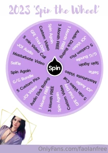 Take a spin and see what you win inc free trials to my v i p page