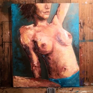 An oil painting one of my favorite people created for his art show ugh