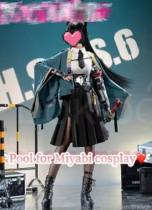 I think i will be able to order miyabi cosplay next month i think or