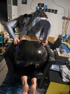 Latex leggings adventure with little happy end lt 3