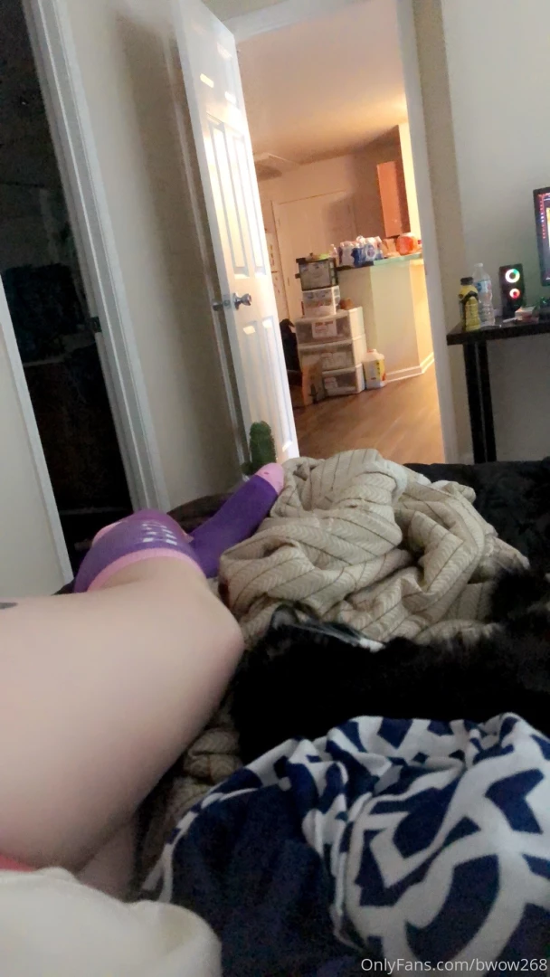 Relaxing in my new socks 