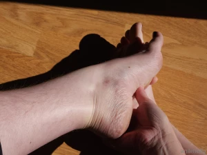 Pics of my diy pedi cute feet red nail polish part 3