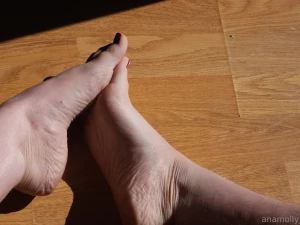 Pics of my diy pedi cute feet red nail polish part 8