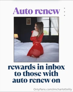 Renew bonus don t forget to turn your auto renew on show me on the day part 1