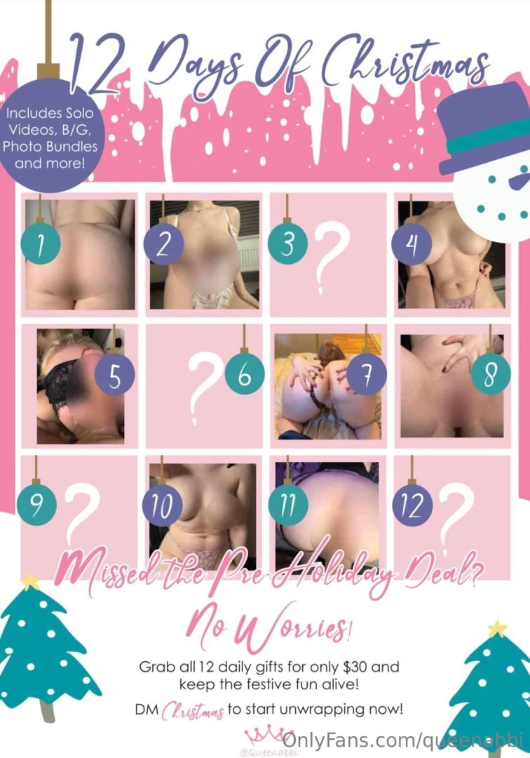 This is just a teaser from day 1 everyone on my naughty list just part 2 