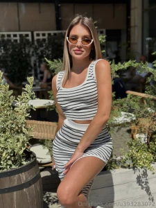 Great weather today i m in a dress enjoying the warmth of the sun on