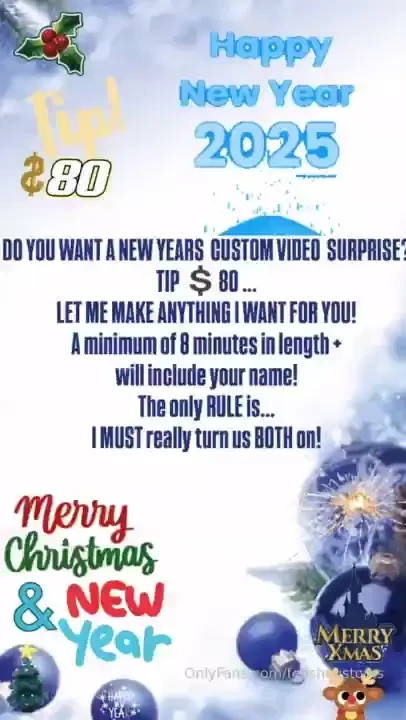 Fancy a new year surprise let me make anything i want for you 8 minute 