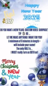 Fancy a new year surprise let me make anything i want for you 8 minute