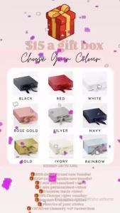 Choose your gift box there is a gift behind every box tip just 15 for