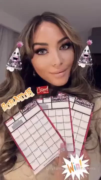 Christmas scratch card tip 5 per box 3 customs to give away winners 