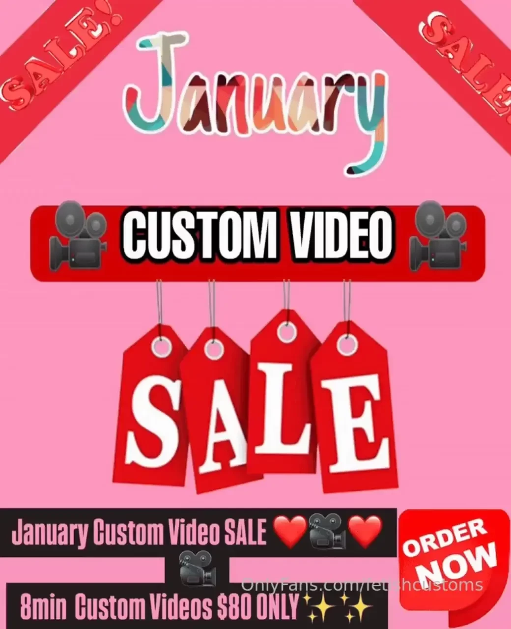 Get yourself a custom video with my january sales 8 minute custom 