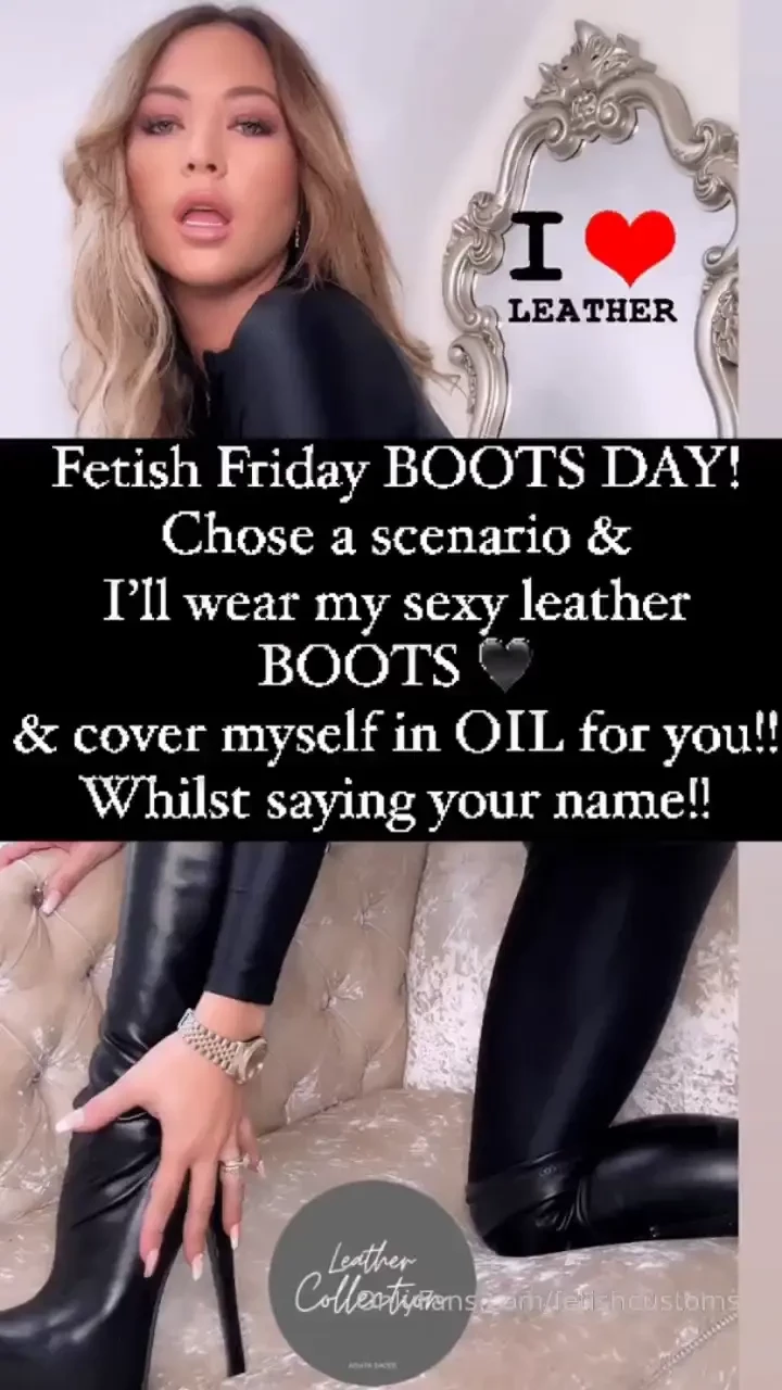 Fetish friday boots day chose a custom any scenario and i ll wear my 