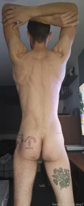 Photo shoot fyp boy tall skinny fit naked dick piercing tattoo ass part 1