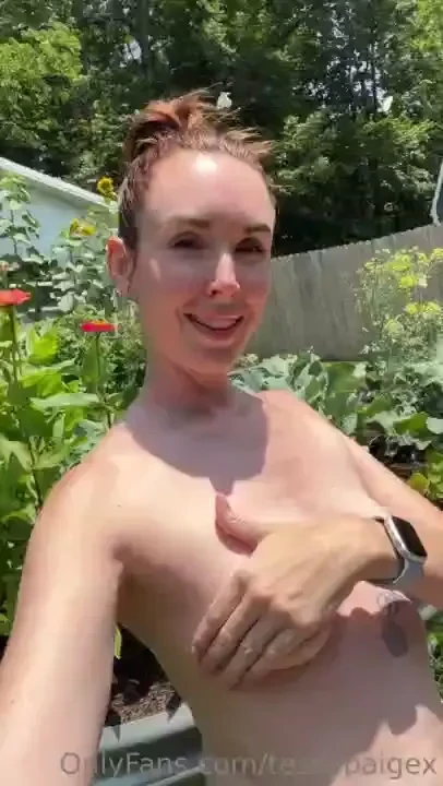 The garden feels magical today 