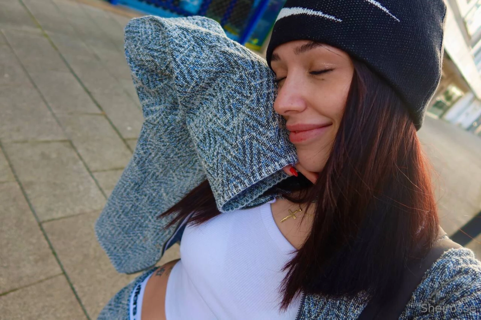 Como me veis con mi gorrito yo me veo un poquito chula jejejej 