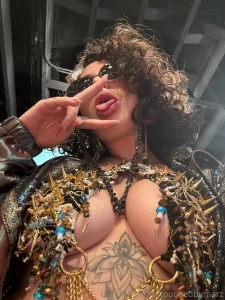 Me last night at the fashion show with the hottest outfit and hottest