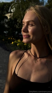 Enjoying the sunset look at the beautiful dress i chose for the walk part 1