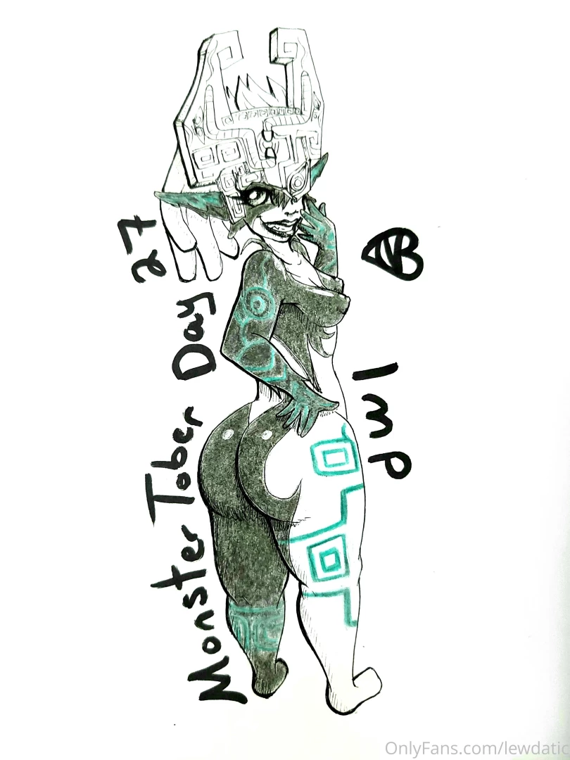 Monstertober day 27 had to be imp midna sorry gurl for not drawing you 