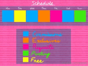 Next week s schedule jun 27th - jul 3rd