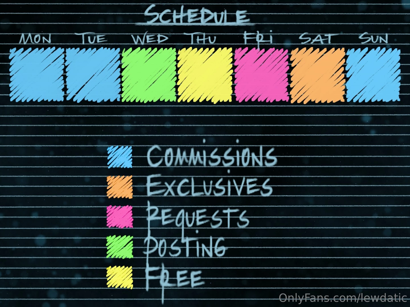 This week s schedule apr 17th-23rd 