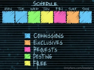 This week s schedule apr 17th-23rd