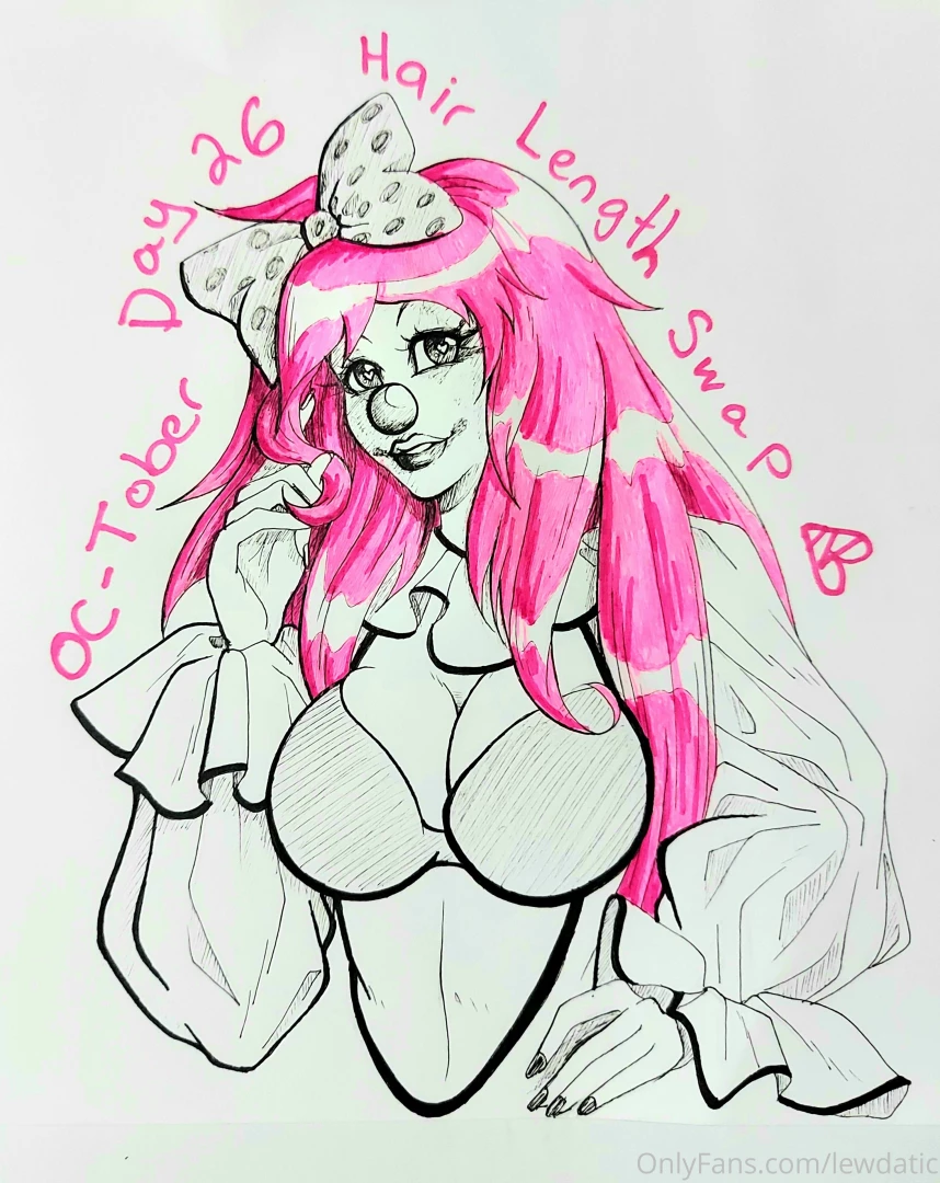 Oc-tober day 26 long short hair swap bumblina with long hair you know 