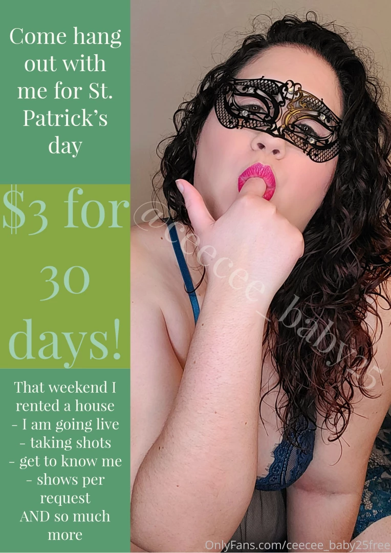 Tired of all the ppv and spam come join me ceecee_baby25 for a 