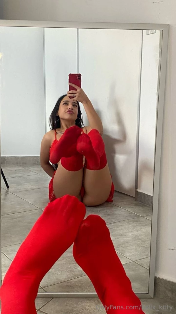 Red is one of my favorite colors can i go to your bed like this bby 