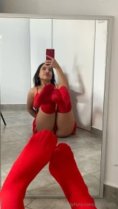 Red is one of my favorite colors can i go to your bed like this bby