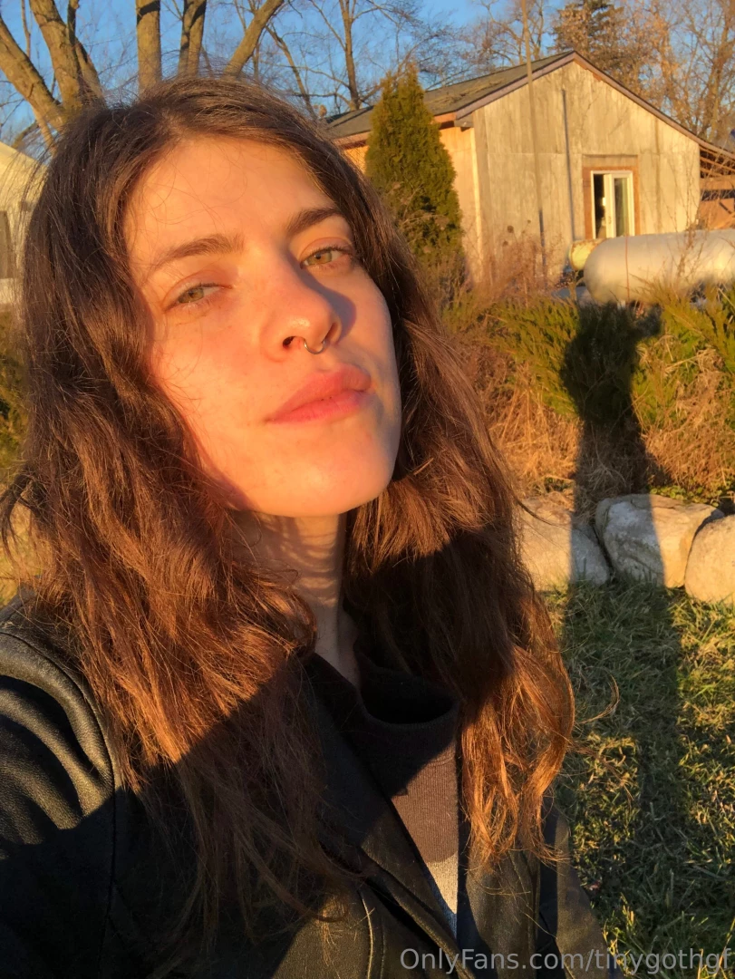 Watching the sunset after doing some goth gardening heheh part 1 