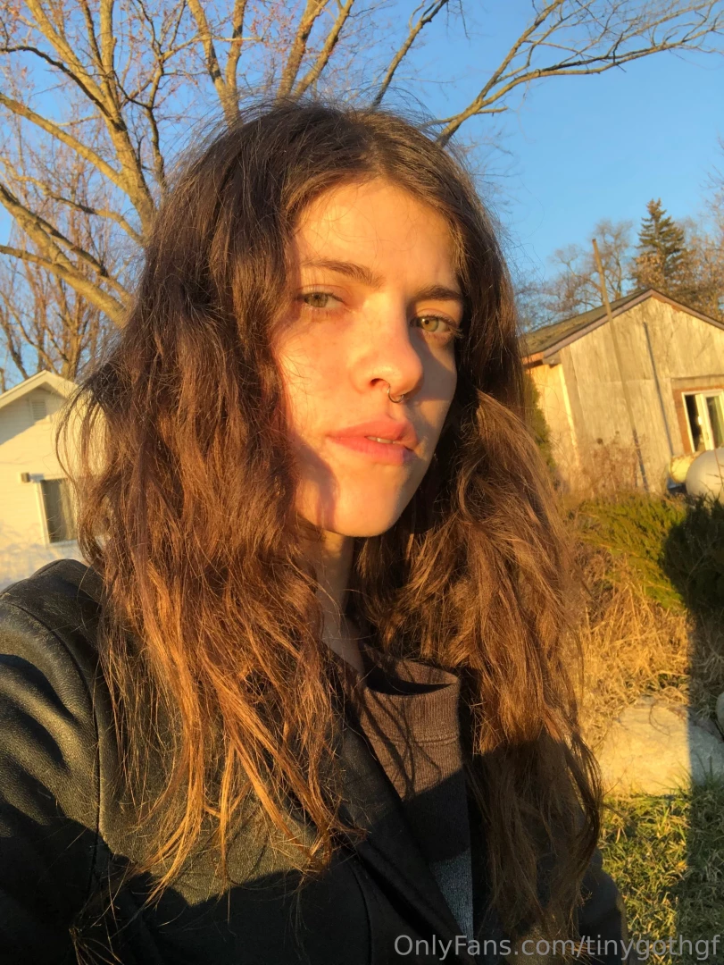 Watching the sunset after doing some goth gardening heheh 