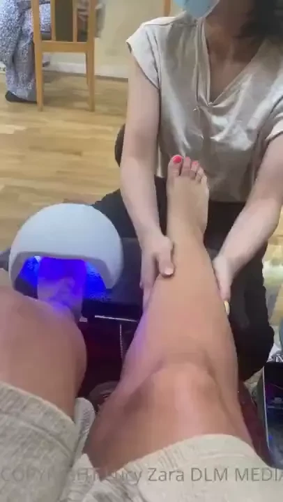 Fresh pedicure ready for the weekend part 1 