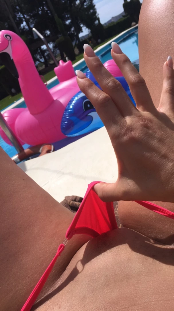 Naughty pool sidefun look what i can see 