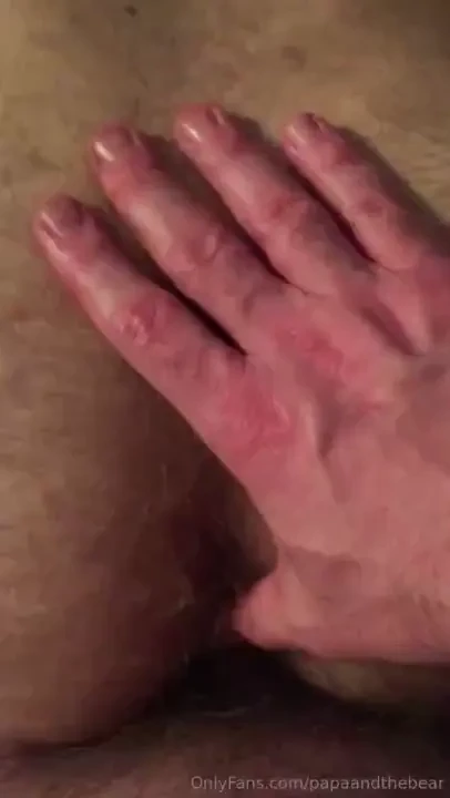 Papa pounding the bear 