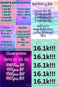 Creators let me promote you to 16 1k let s get you seen let me know