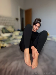 I got carried away and took the socks off to make this mornings self