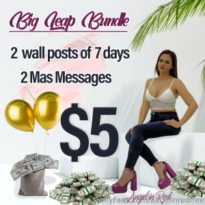 Big leap bundle 7 days wall post mass message to 24000 fans regular