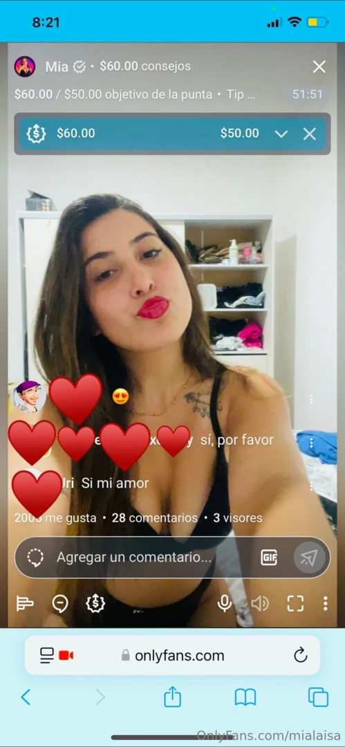Gracias por acompa arme en el live de hoy me la pas incre ble amo a 