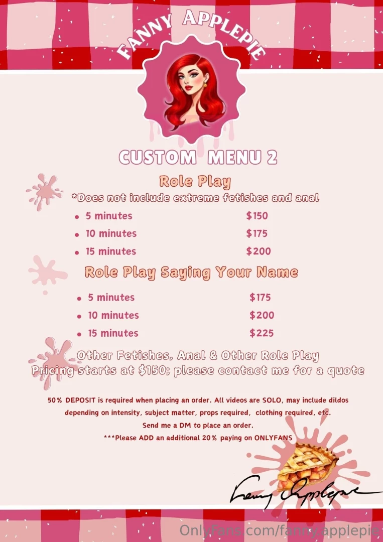 Custom viedo amp pics menu 