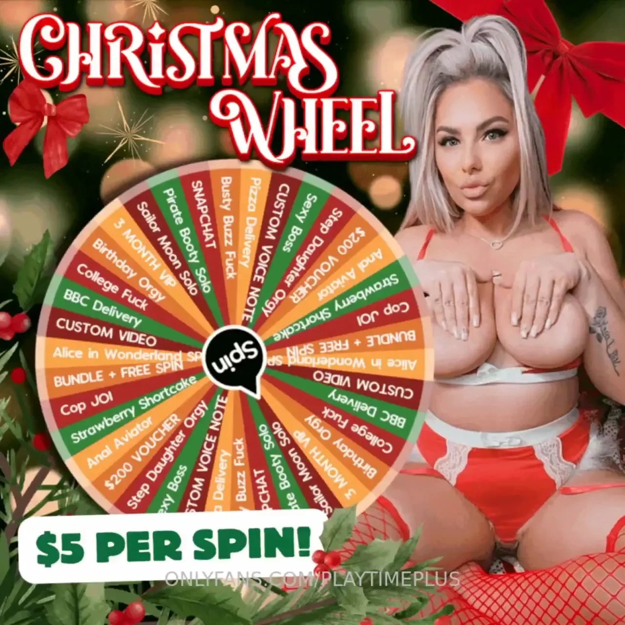 T is the season to cum with me baby spin my wheel for some amazing part 1 