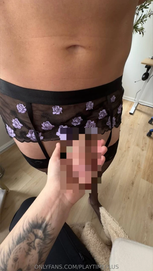 Wearing pretty lingerie makes him sooo horny 