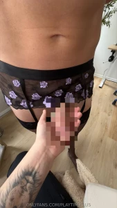 Wearing pretty lingerie makes him sooo horny